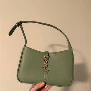 Yves Saint Laurent Green Shoulder Bag